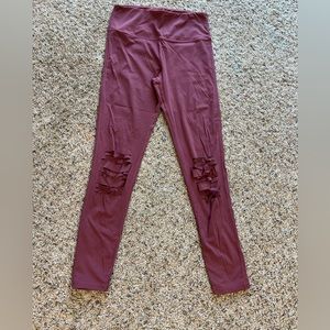 Leggings with cut outs